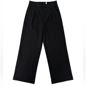 NWOT HALARA Black Wide Leg High Waist Women's Flowy Stretchy Dress Pants Size Sm